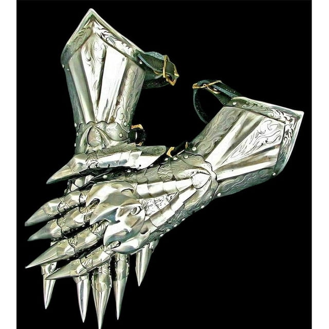Medieval Nazgul Gloves Gauntlets Steel Medieval Armor Gloves Crusader ...