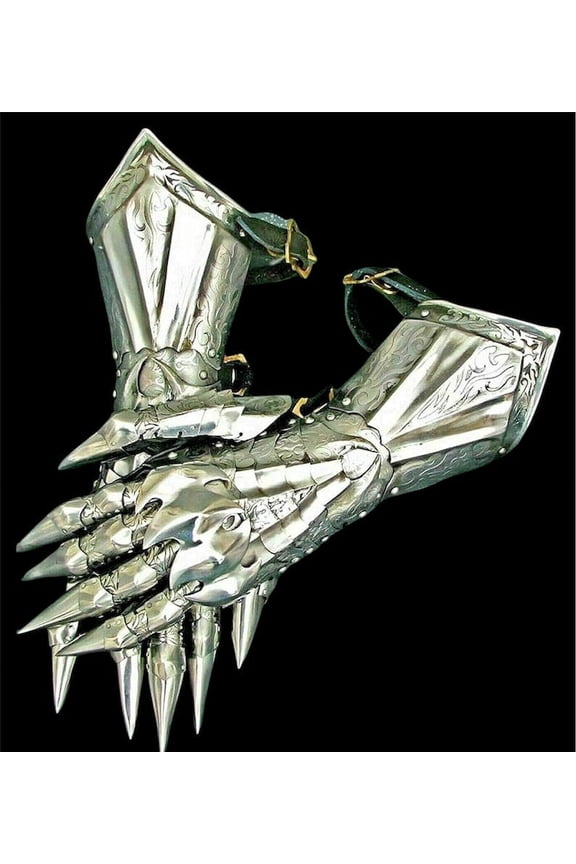 Medieval Nazgul Gloves Gauntlets Steel Medieval Armor Gloves Crusader Larp Gauntlets Gloves, Engraved Gloves Christmas Best Gift
