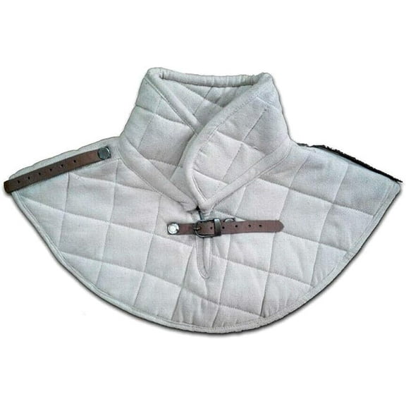 Medieval Padded Gambeson Cotton Collar Gorget Arming Neck Armor Protector Chainmail Inner