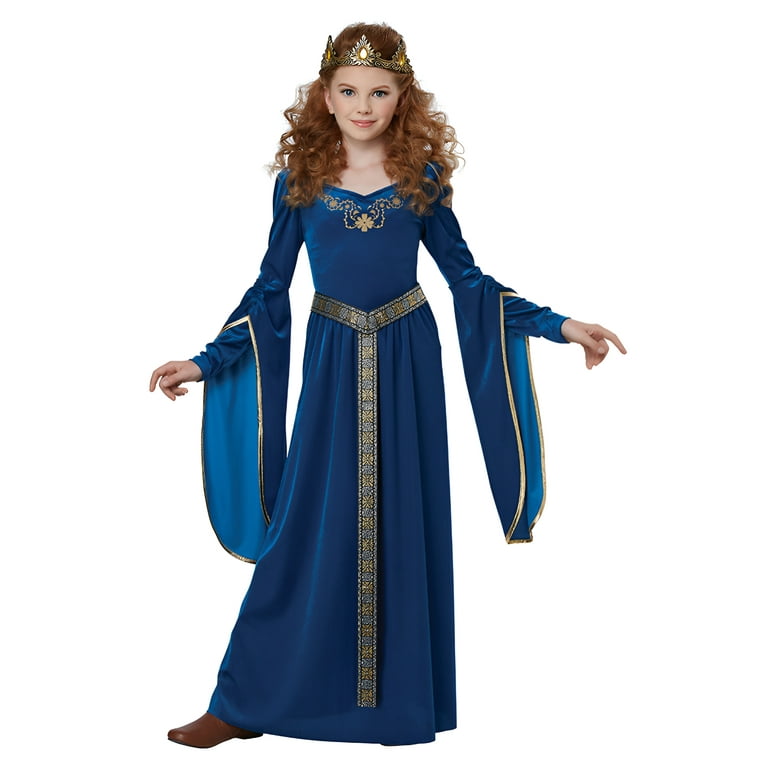 Medieval Maid Costume Blue Child Medieval Maid Costume Blue Child
