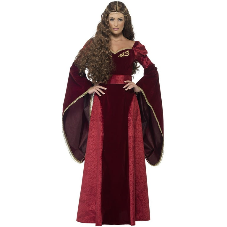 Medieval Queen Deluxe Costume Adult Red Tales Of Old England Medium Female Fancy Dress Party Book Week Halloween - Walmart.com Medieval Queen Deluxe Costume Adult Red Tales Of Old England Medium Female Fancy Dress Party Book Week Halloween - Walmart.com