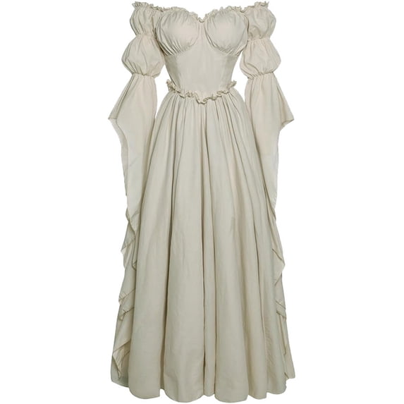 Medieval Renaissance Costume Dress Regency Victorian Gothic Witch Dresses for Women lloween Victorian