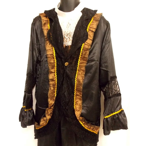 Medieval Renaissance Man Costume Large Adult Party Cosplay Halloween Steampunk Jacket