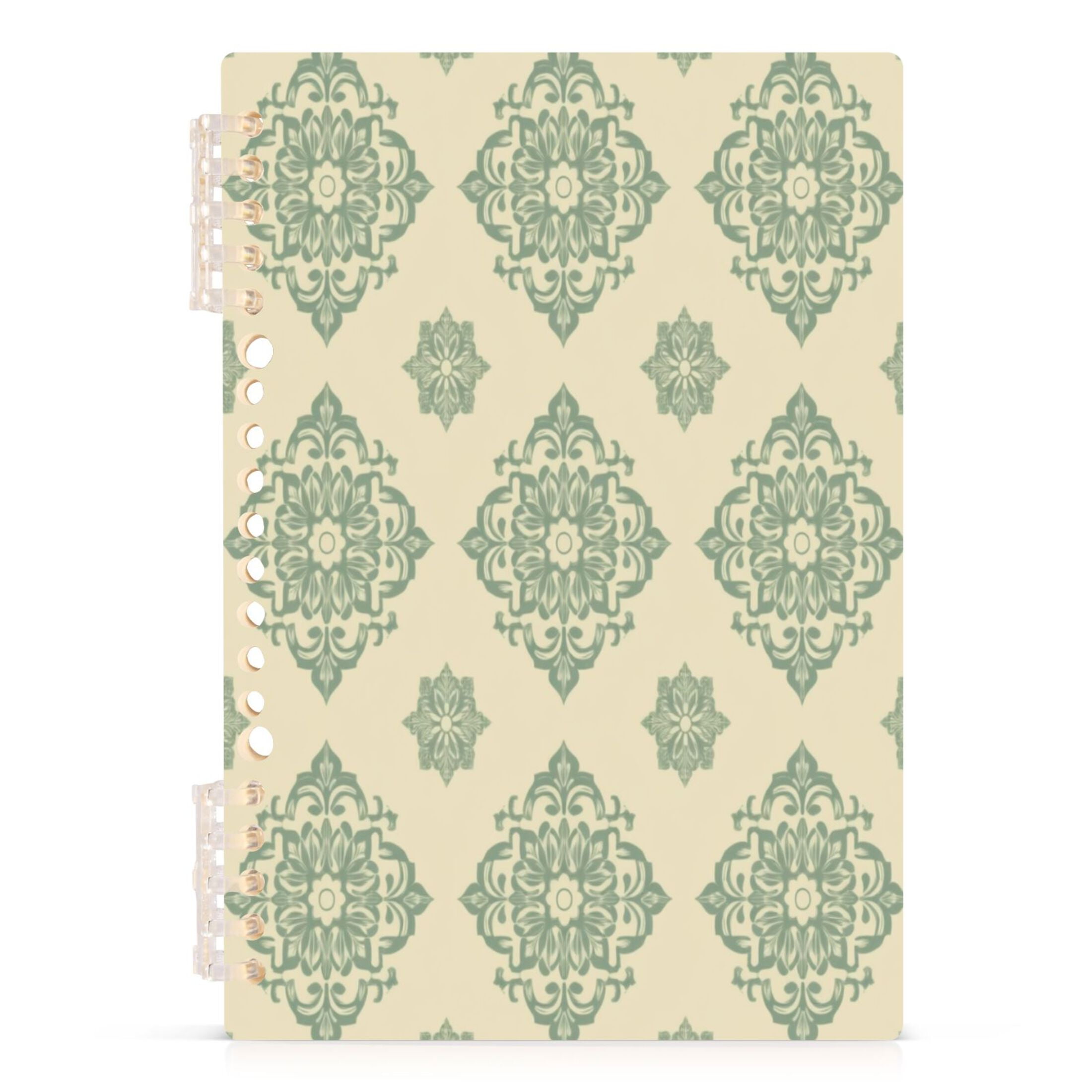 Medieval Retro Pattern A5 8.3x5.7in PP Notebook, Adjustable Rings, 60 ...