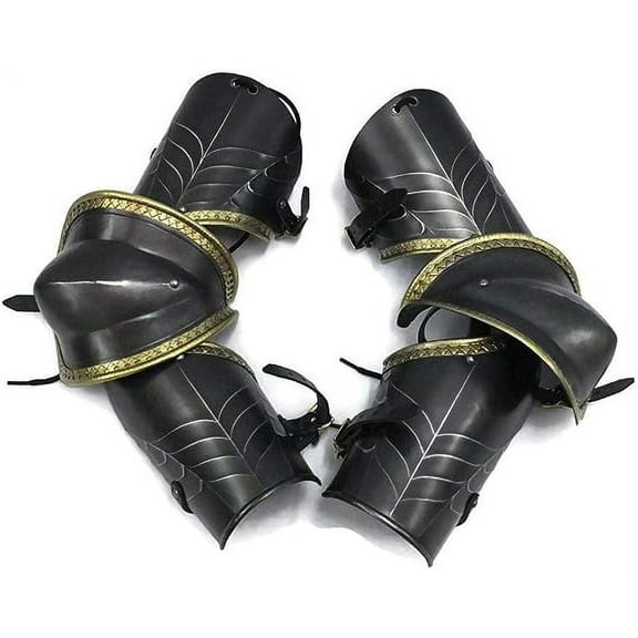 Medieval SCA LARP Armour Fluted Vambraces Bracers