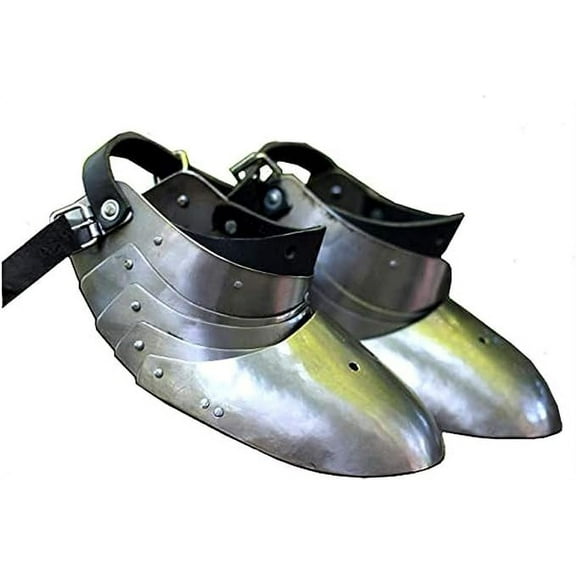 Medieval Sabatons Reenactors Armor Steel Knight Foot Armor for Buhurt Protection