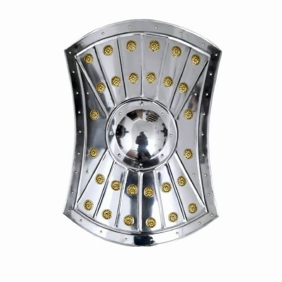 Medieval Shield Viking Leonidas Spartan Knights Iron Shields LARP Cosplay Reenactment Home Dcor