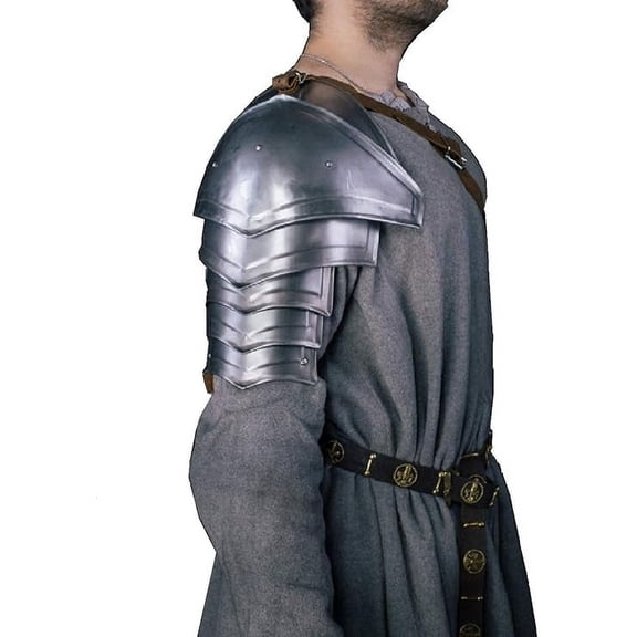 Medieval Single Pauldron Steel Shoulder Armor LARP Cosplay
