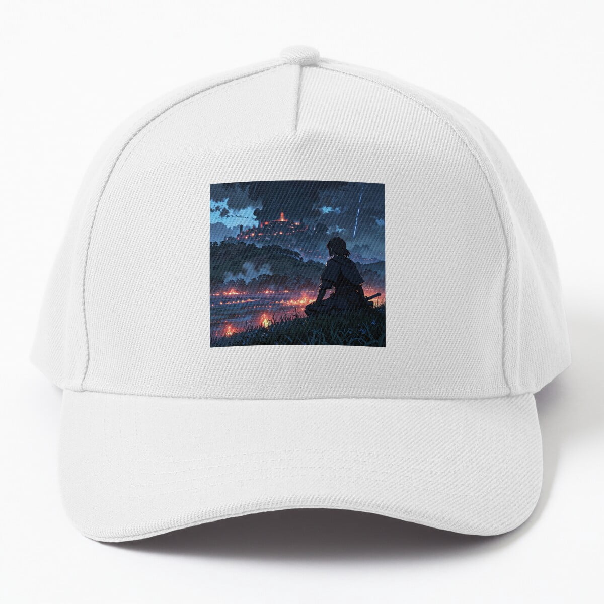 Medieval Soldier Castle Fire Baseball Cap, Historic Battle Scene ...