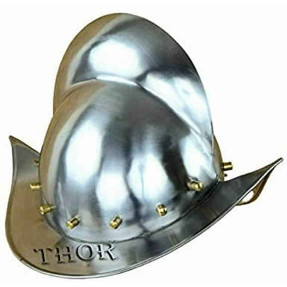 Medieval Spanish Morion hate Helmet Medieval Conquistador Costume Armor Helmet Replica 18g Steel Gift