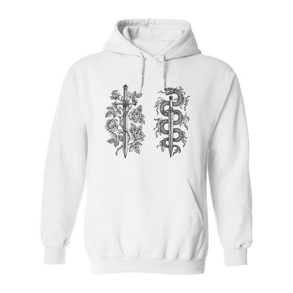 Medieval Steel Blades Hoodie Men -Image by Shutterstock, Male 3X-Large