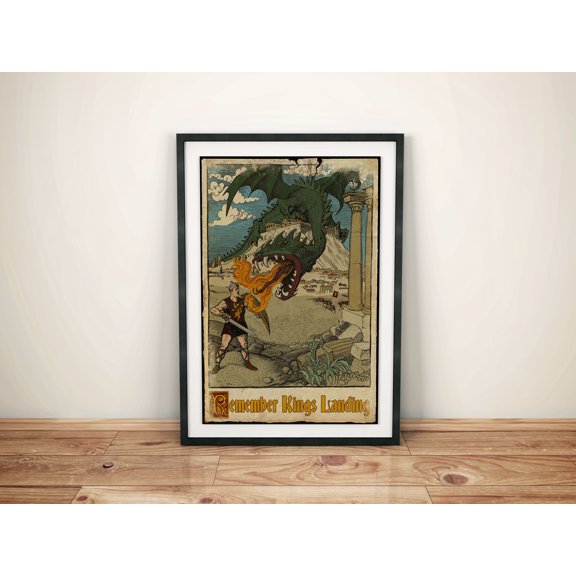 Medieval Style Game Of Thrones Kings Landing Poster