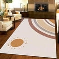 thumbnail image 1 of Medieval Sun Area Rug, Modern Minimalist Art Non Slip Noise Reduction Throw Rug, Machine Washable Durable Carpet For Indoor Bedroom Living Room Office Decor Rug 5x6ft, 1 of 6