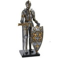 thumbnail image 1 of Medieval Times King's Royal Guardian Knight in Shining Armor Sword and Shield Statue 22 Inch, 1 of 4