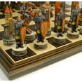 thumbnail image 1 of Medieval Times ROBIN HOOD Chess Set W/ 14 Ebony Black  Maple Wood Board, 1 of 8