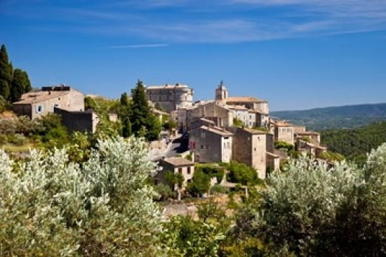 Medieval Town of Gordes Provence France Canvas Art - Brian Jannsen DanitaDelimont (36 x 24)