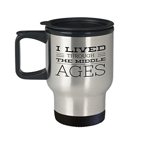 Medieval Travel Mug - Renaissance Gift - 14 oz Stainless Steel Coffee Cup