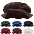 thumbnail image 1 of Medieval Tudor Flat Cap Faux Suede Beret Hat Painter Cap Classic Renaissance Festival Costume Accessories for Men Women, 1 of 5