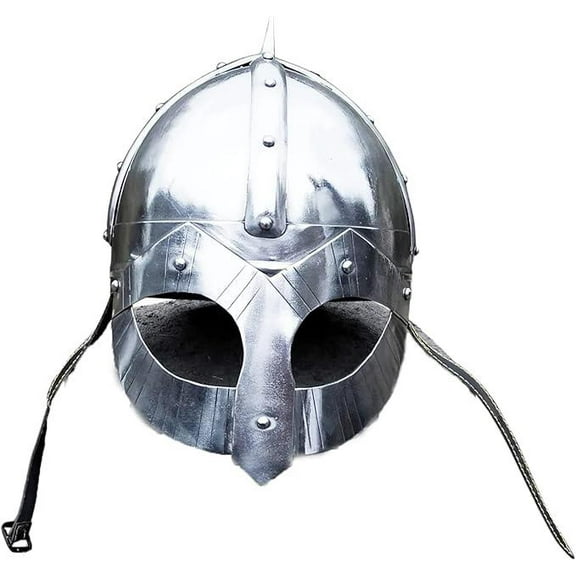 Medieval Viking Helmet Armour Medieval Helmet Knight Templar Crusader Armour Helmet Roman Silver Steel Knights Templar Norman Armour Helmet