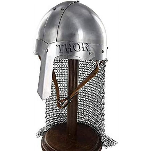 Medieval Viking Warrior Norman Helmet With Stand