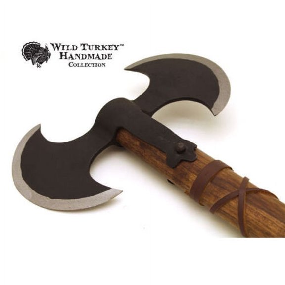 Medieval Warrior 33" Large Decorative Double Headed Carbon Steel War Axe