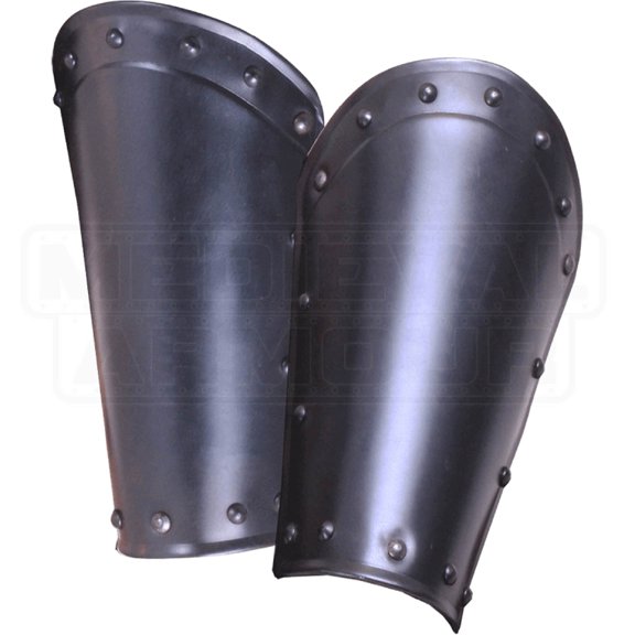 Medieval Warrior Armour Blackened Balthasar Bracers