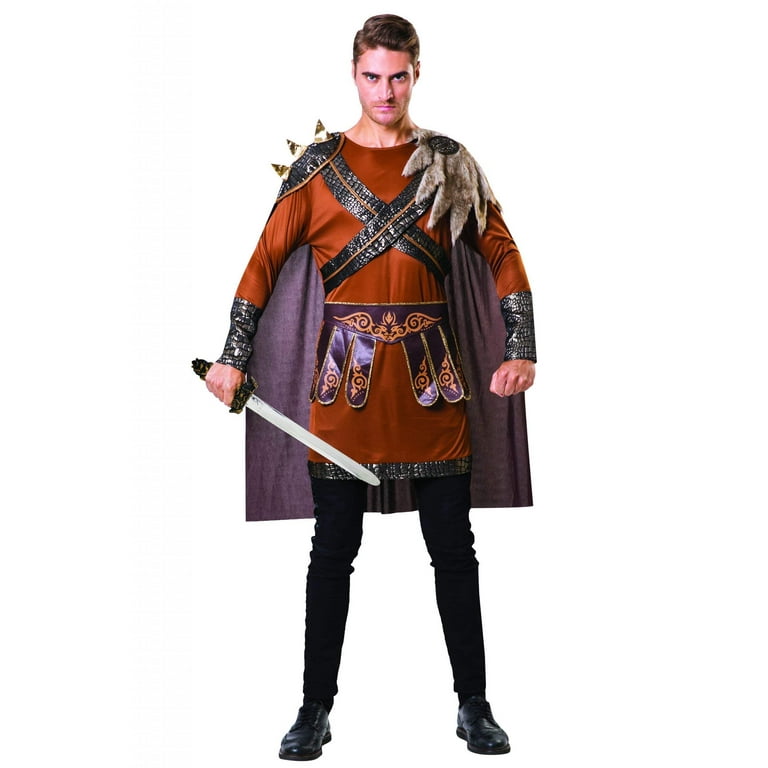 Medieval Warrior Man Brown Armour Costume Medieval Warrior Man Brown Armour Costume