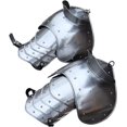 thumbnail image 1 of Medieval Warrior Riveted Pauldrons with Sword Breakers, 1 of 4