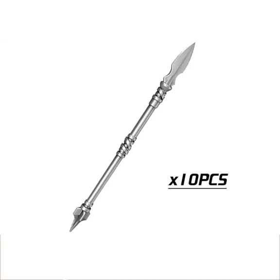 Medieval Weapons Building Block Accessories – Teutonic Knights Templar Spear, Halberd, Lance, Trident, Halberd,Staff and More for MOC Figures & Brick Toys