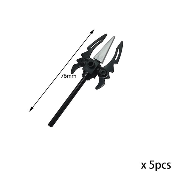 Medieval Weapons Building Block Accessories – Teutonic Knights Templar Spear, Halberd, Lance, Trident, Halberd,Staff and More for MOC Figures & Brick Toys