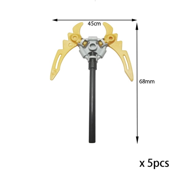 Medieval Weapons Building Block Accessories – Teutonic Knights Templar Spear, Halberd, Lance, Trident, Halberd,Staff and More for MOC Figures & Brick Toys