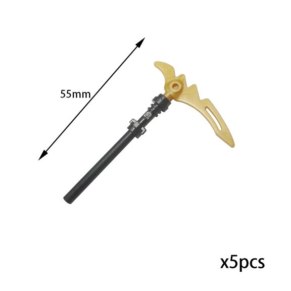 Medieval Weapons Building Block Accessories – Teutonic Knights Templar Spear, Halberd, Lance, Trident, Halberd,Staff and More for MOC Figures & Brick Toys