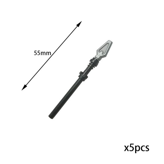 Medieval Weapons Building Block Accessories – Teutonic Knights Templar Spear, Halberd, Lance, Trident, Halberd,Staff and More for MOC Figures & Brick Toys