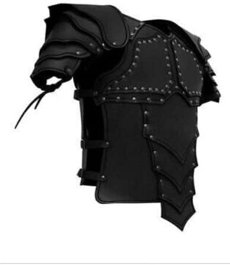 Medieval leather armor with shoulders for larp and cosplay costume ...