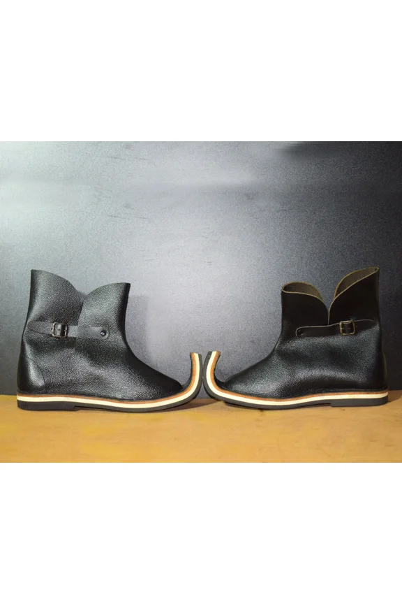 Medieval poulaines Leather Medieval Larp Shoes SCA LARP