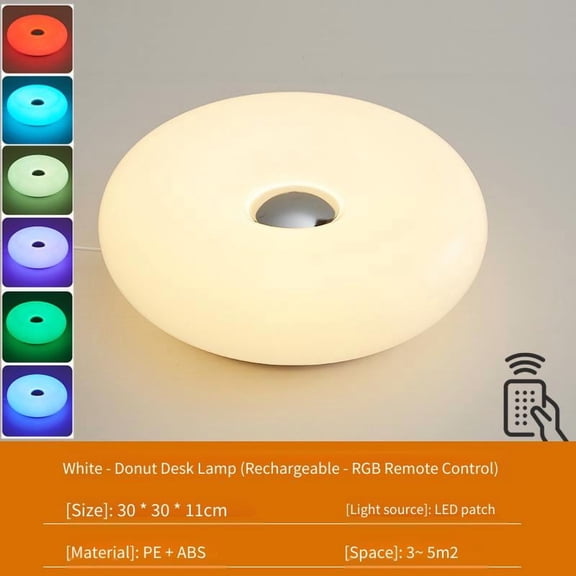 Medieval style donut light touch color light 16-color light bedside bedroom decoration light atmosphere light