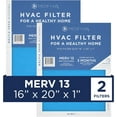 thumbnail image 1 of Medify Air 16x20x1 Air Filter, MERV 13 Pleated with HEPA, HVAC Furnace Filter, 2-Pack, 1 of 6