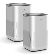 Medify Air MA-15 Air Purifier with HEPA Filter, Removes Smoke, Dust and Odors, White, 2-Pack