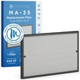 thumbnail image 1 of Medify MA-35 Genuine Replacement Filter for Black MA-35 Purifiers | Smoke, Dust, Odors, Pet Dander | 3 in 1 with Pre-filter, HEPA H13 and Activated Carbon | Removal of 0.1 to 0.3 Microns | 1-Pack, 1 of 5