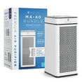 thumbnail image 1 of Medify Air White MA-40 Air Purifier w/ HEPA Filters I Smoke Dust Odors Pet Dander 3 in 1 w/ Pre-filter HEPA H13 & Activated Carbon I Removal of 0.1 to 0.3 microns I 1,793 Sq ft Coverage I Value Pack, 1 of 10