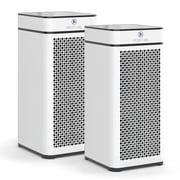 Medify Air White MA-40 Air Purifier with HEPA Filters I Smoke Dust Pet Odors I 3 in 1 with Pre-filter HEPA H13 & Activated Carbon I Removal of 0.1 to 0.3 microns I 1,793 Sq ft Coverage I 2-Pack