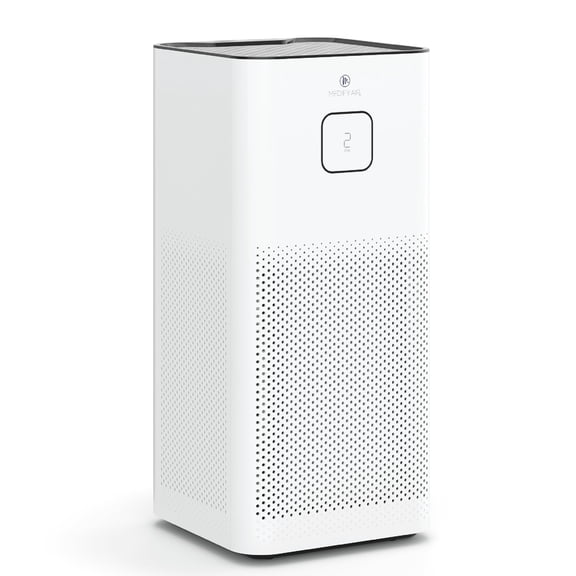 Medify MA-50 Air Purifier V3.0 with True HEPA Filter | 2,640 ft² Coverage in 1hr for Smoke, Wildfires, Odors, Pollen, Pets | Quiet 99.9% Removal to 0.1 Microns | White, 1-Pack