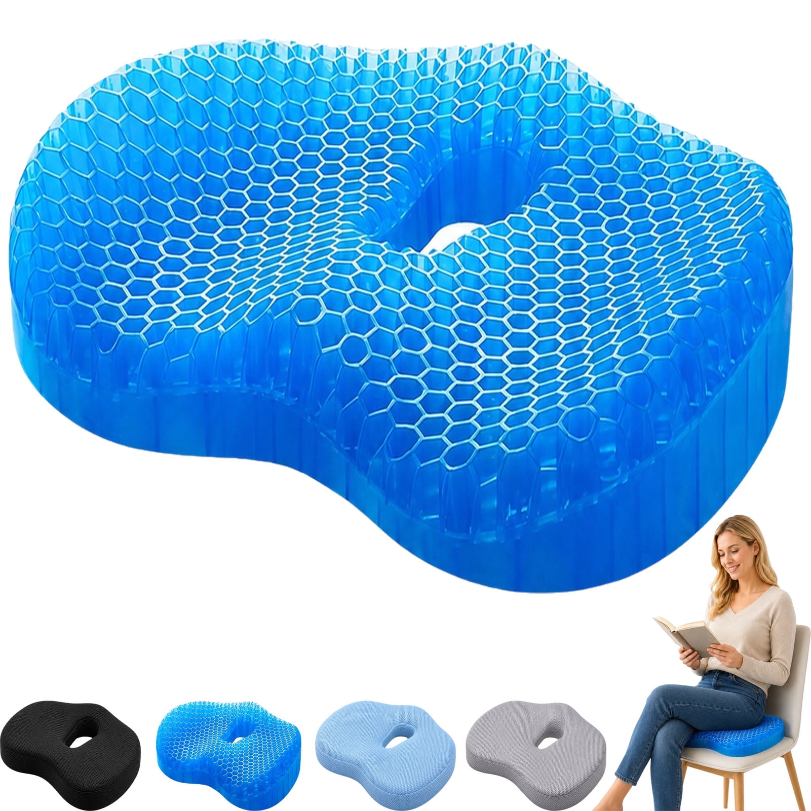 Shape Cover Design Medigel Seat Cushions by Westlyn, U-Shaped Cutout Design with High ...