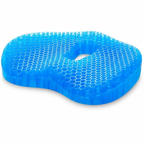 Medigel Tailbone Cushion, Medigel Seat Cushion, Built-in Tailbone Cutout Suspends, 2-Inch Thick Honeycomb Gel Seat Cushion, Designed for Long Sitting, for Office Chair, Car & Wheelchair