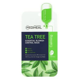 MEDIHEAL Tea Tree Calming Essence Toner Pad - Tea Tree Soothing Cotton  Toner Pads for Acne-Prone Skin, Calming Essence Pad with Dual Sided Pads