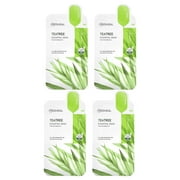 Mediheal Official Best Korean Sheet Mask - Tea Tree Essential Face Mask 4 Sheets Skin Soothing Treat Blemishes Sebum Control For All Skin Type 4 Count Pack of 1