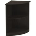 thumbnail image 1 of Medina 2-Shelf Quarter Round Bookcase, Mocha - 29.5 x 20 x 20 in., 1 of 1