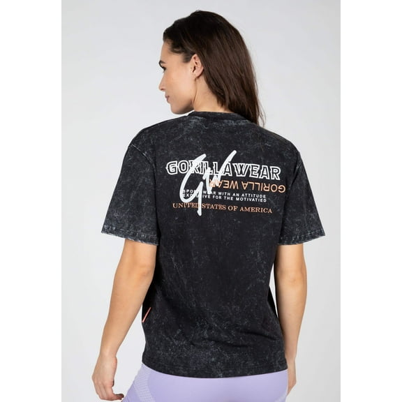 Medina Oversized T- Shirt - Washed black