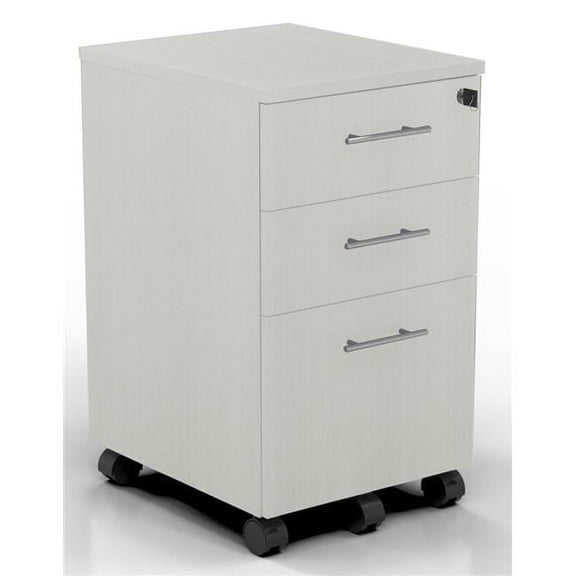 Medina Series Box, Box & File Mobile Pedestal, Textured Sea Salt - 26.75 x 15.5 x 18 in.