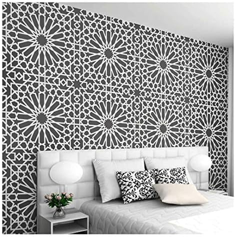 Medina Tile Moroccan Wall Stencil - Wall Painting Stencils for Easy ...